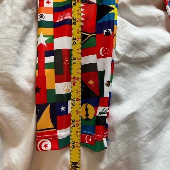 NWT: Natalie Dancewear world flag leggings - Picture 7 of 7
